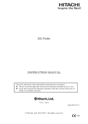 Hitachi S21 Instruction Manual