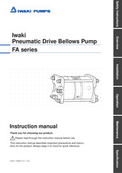 IWAKI PUMPS FA-40EW Instruction Manual