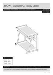 Argos WOW 617/8273 Assembly Instructions Manual