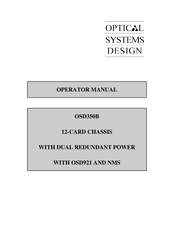 Optical Systems Design OSD350B Operation Manual