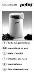 Petra electric M85 Instructions For Use Manual