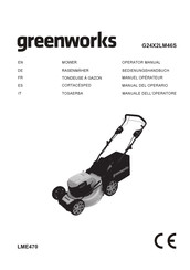 GreenWorks GD24X2LM46SP Operator's Manual