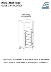 A&E Chelsea IV Installation Manual