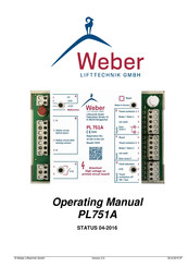 Weber PL751A Operation Manual