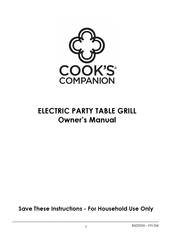 Cook's Companion B423224-00005-0000 Owner's Manual