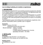 Niko 390-40011 Manual