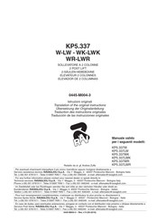 rav KP5.337LW Translation Of The Original Instructions