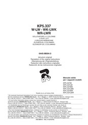 rav KP5.337WR Translation Of The Original Instructions