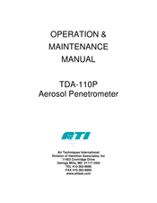 Ati Technologies TDA-110P Operation & Maintenance Manual