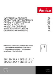 Amica BM130.3AA / EKS16171 Operating Instructions Manual
