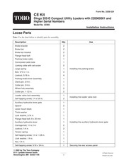 Toro CE Kit Installation Instructions Manual
