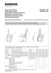Siemens 3WX3653-1JH00 Operating Instructions Manual