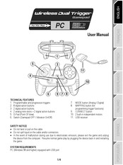 Thrustmaster dual trigger User Manual
