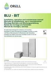 ORELL BIT Series Installation, Operation And Maintenance Manual