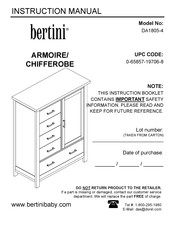 Bertini DA1805-4 Instruction Manual