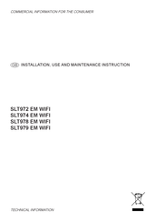 Sirius Satellite Radio SLT972 EM WIFI Installation, Use And Maintenance Instruction