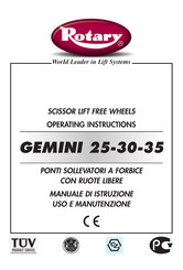 Rotary GEMINI 25-30-35 Operating Instructions Manual