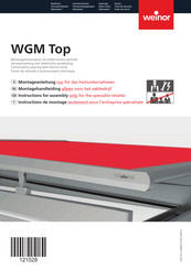 weinor WGM Top Instructions For Assembly