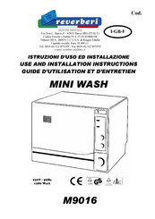 Reverberi MINI WASH Use And Installation Instructions