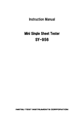 Iwatsu SY-956 Instruction Manual