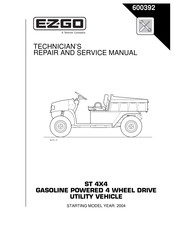 EZ-GO ST 4X4 Technician's Repair And Service Manual