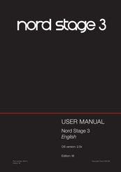 Clavia Nord Stage 3 User Manual