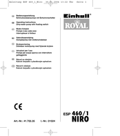 Einhell Royal 41.703.35 Operating Instructions Manual