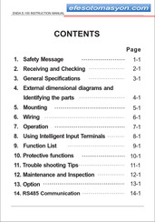 ENDA E-100 Series Instruction Manual