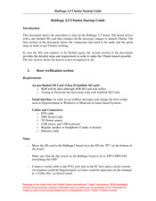 Freescale Semiconductor Babbage 2.5 Startup Manual