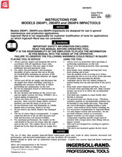 Ingersoll-Rand 2904P1 Instructions Manual