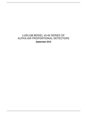 Ludlum Measurements 43-40-4 Technical Manual