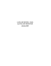 Ludlum Measurements 334A Operation Manual