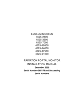 Ludlum Measurements 4525-21000 Installation Manual