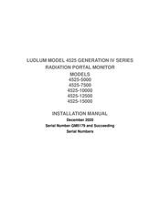 Ludlum Measurements 4525 GENERATION IV Series Installation Manual