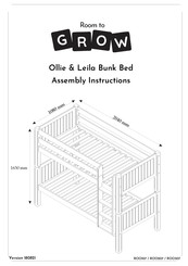 Room to Grow Ollie & Leila ROO307 Assembly Instructions Manual