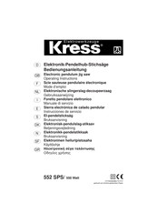 Kress 552 SPS Operating Instructions Manual