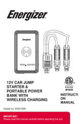 Energizer ENX1000 Instruction Manual