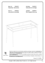 Walker Edison DM48RAY Assembly Instructions Manual