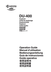 Kyocera Mita DU-400 Operation Manual