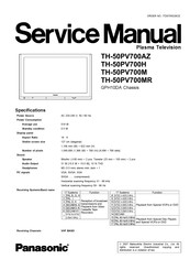 Panasonic Viera TH-50PV700M Service Manual