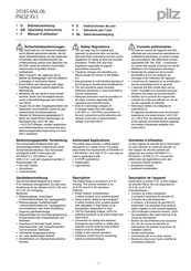 Pilz 774545 Operating Instructions Manual