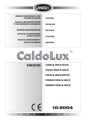 Unox CaldoLux XHC030 Instruction Manual And Technical Datas