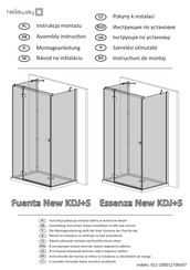 Radaway Fuenta New KDJ+S 100L Assembly Instruction Manual