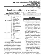 Carrier CRECOMZR001A02 Installation And Start-Up Instructions Manual