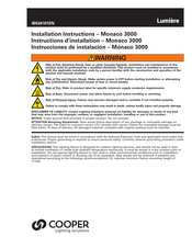 Lumiere Monaco 3000 Installation Instructions Manual