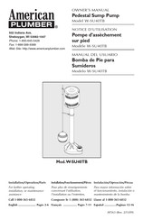 American Plumber W-SU40TB Owner's Manual