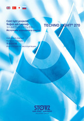 Storz TECHNO LIGHT 270 Instruction Manual