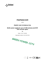 Pulsar PSUPS20A12CR Manual