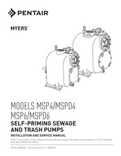 Pentair Myers MSPD6 Installation And Service Manual
