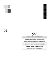 Technoblock SVK1120-K1170 Use And Maintenance Instructions